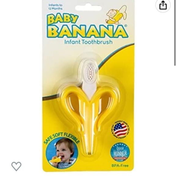 🍭4/$20 Baby Banana Infant Teething Toothbrush - Picture 5 of 5